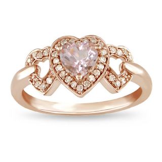 morganite and 1 8ct tdw brown diamond ring msrp $ 469 53 sale $ 179