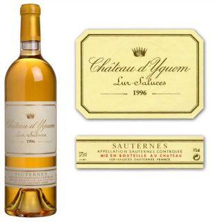 Château dYquem 1996 (demi bouteille)   Achat / Vente VIN BLANC