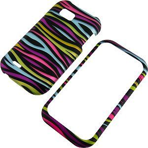 Zebra Stripes (Rainbow/Black) Protector Case for T Mobile