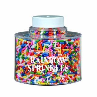 Dean Jacobs Rainbow Sprinkles Stacking Jar, 3.4 Ounce (Pack of 6