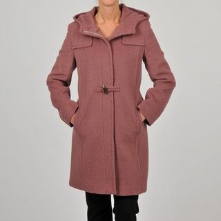 Hilary Radley Collection Womens Brick Toggle Coat