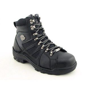 Davidson Mens Broadmoor 6 Inch ST Hiker Black Leather Boots 9.5 Shoes
