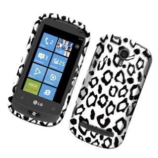 Glossy 2D Image Case Leopard Skin Black And White 161 