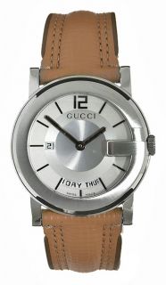 Gucci 101 G Mens Silver Dial Luxury Watch