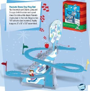 Peanuts Snoopys Snow Day Automatic Sled Run Music