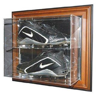Case Up Double Baseball Cleat Display Case (Black) Sports