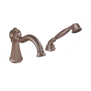 Moen Oil Rubbed Bronze High Arc Roman Tub Faucet With Hand Shower