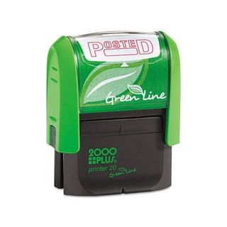 2000 PLUS Green Line Posted Message Stamp (Red)