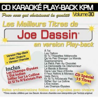 CD Karaoké Play Back KPM Vol.30 Joe Dassin   Achat CD VARIETE