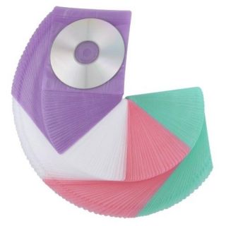 200 piece Assorted Color CD/ DVD Sleeve with Binding Holes