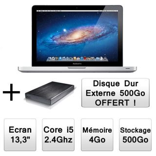 ORDINATEUR PORTABLE Apple MacBook Pro 13 (MD313F/A) + Disque 500Go