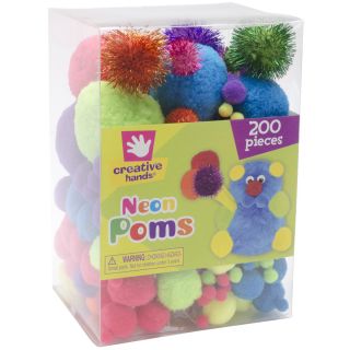 Pom Poms 200/Pkg Neon