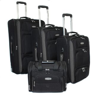 Bell + Howell Grey Quick Access 4 piece Expandable Luggage Set Today