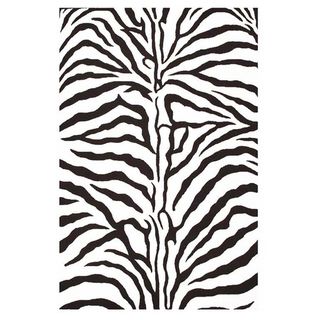 Hand tufted Zebra Stripe Wool Rug (8 x 106)