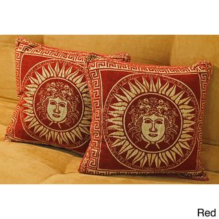 Chenille Suns Corded Throw Pillows (Set of 2)