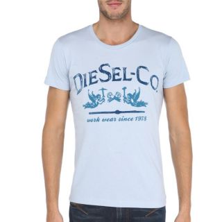 DIESEL T Shirt Homme Bleu ciel   Achat / Vente T SHIRT DIESEL T Shirt