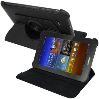 SKQUE Samsung Galaxy Tab 7.0 Plus Black Rotating Leather Case