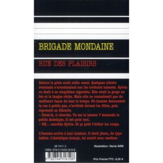 Brigade mondaine t.336 ; rue des plaisirs   Achat / Vente livre