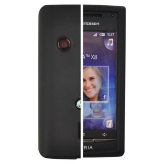 Sony Ericsson CA380 Noir   Housse en silicone pour Xperia X8   HOUSSE