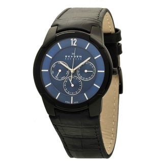 Embossed Black Leather Strap Watch Today $114.99
