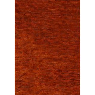 Hand knotted Vegetable Dye Solo Rust Hemp Runner (26 x 6) Today $79