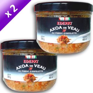 de 2 Axoa de veau au piment dEspelette   Ederki   Bocal   2 x 350 gr