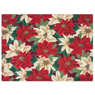 Crimson Placemat by Rose Tree Christmas Evergreen Placemats (Set of