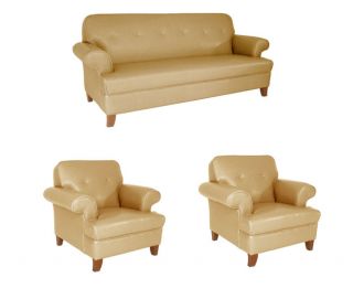 Sand Color Sofa and Two Chairs Set