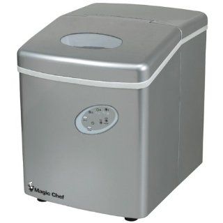 Magic Chef Portable Ice Maker Silver MCIM22TS Appliances