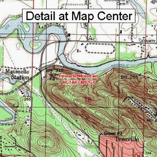USGS Topographic Quadrangle Map   Pinnacle Mountain