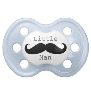 Little Man Mustache Custom Baby Pacifier Baby