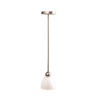 Brushed Nickel Light Pendant with Ribbed Glass