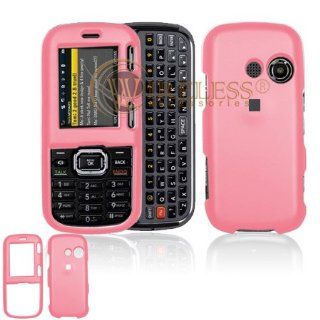 Pink Rubber Feel Snap On Cover Hard Case Cell Phone