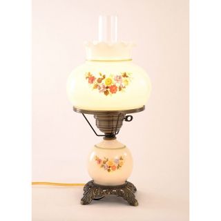 116 99 floral hurricane antique brass finish table lamp today $ 114 99