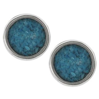 Tressa Collection Sterling Silver Genuine Turquoise Stud Earrings MSRP