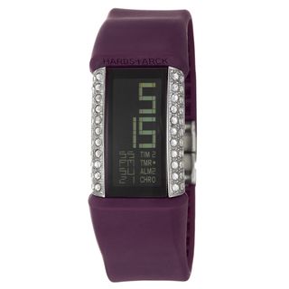 Philippe Starck Womens Steel Glitz Digital Chronograph Watch