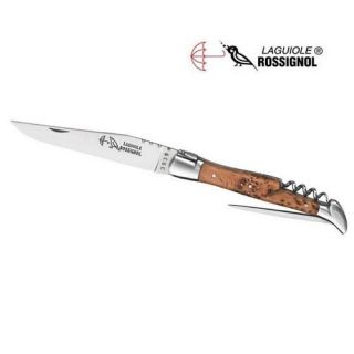 Couteau de marque Laguiole Rossignol, 3 pièces  lame acier 12 C 27
