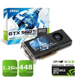 MSI GTX560 Ti 448 cores 1.2Go GDDR5   Achat / Vente CARTE GRAPHIQUE