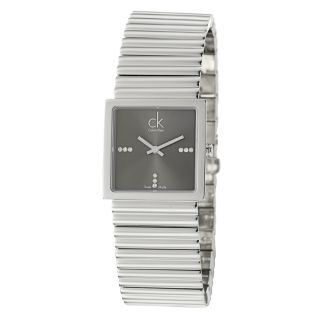 Calvin Klein Womens Spotlight Stainless Steel Quartz Diamond Watch