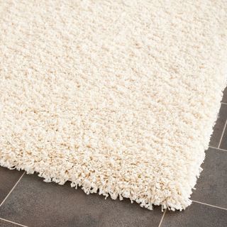 cozy solid ivory shag rug 5 3 x 7 6 compare $ 140 14 sale $ 116 47