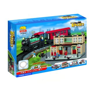 Fun Blocks Train Station 8 in 1 Brick Set Today $59.99