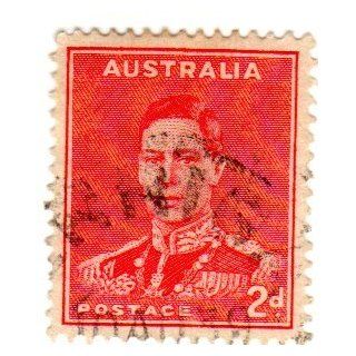 2p Scarlet King George VI Stamp 1938 42 Scott #182 