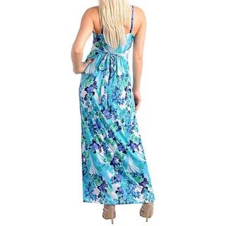 Stanzino Womens Aqua Blue Maxi Dress