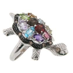 Meredith Leigh Silver Multi stone and 1/4ct TDW Diamond Critters