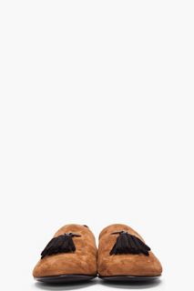 Giuseppe Zanotti Brown Tassled Kevin 10 Loafers for men