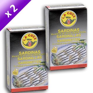Lot de 2 Petites Sardinettes à lHuile 118gr   Achat / Vente PRODUIT
