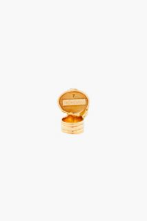 Yves Saint Laurent Cream Arty Oval Ring for women
