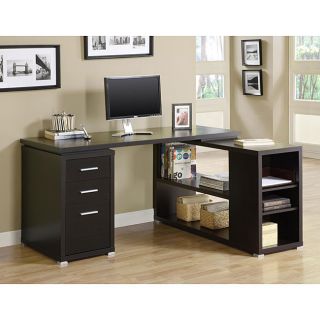 Cappuccino Hollow core L shaped Computer Desk Today $358.99 4.5 (39