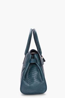 Mulberry Bayswater Silky Snake Print Tote (petrol) for women