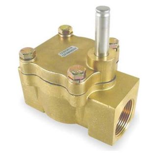 Dayton 3A435 Solenoid Valve, 2 Way, NC, 1/2 In, Brass